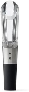Rabbit W6127 Wine Aerator and Pourer, 1.1 x 1.1 x 5.2 inches, Clear/Stainless Steel