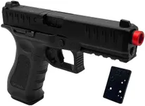 KWA ATP-GT Training Pistol Airsoft Gun 6mm Gas Blowback Optic Ready Slide with Included Optic Adapter Plate, High Performance NS3 Airsoft Green Gas System Front Picatinny 1913 Rail 22 Round Magazine