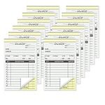 suituts 12 Pack Sale Invoice Books 3.5 x 5.5 Inch, 2 Part Carbonless Receipt Book, Sale Order Book for Business, 50 Sets Each Pad,Total 600 Sets