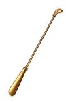 Shoe mistri Premium Aluminium Metal Shoehorn for Men & Seniors | 24” Long Handle Shoe horn (Golden)