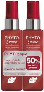 Phyto - Phytolaque - Duo Laque Fixation Souple 2x100ml - Tous Cheveux - Laque Végétale - Fixation Naturelle - Coiffure Sublimée - Sans Gaz - Sans Coller - Sans Cartonner - Laque naturelle - Fixateur