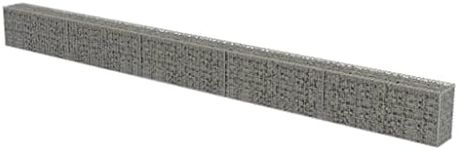 vidaXL Gabion Wall with Covers Galv