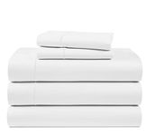 Split King Sheets for Adjustable Beds - 1000 Thread Count 5 Piece Sheets Set, 100% Egyptian Cotton, Sateen Weave, Cool Breathable & Soft, 2 Fitted Fits Upto 17" Deep Pockets - White