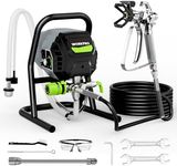 WORKPRO 700W Airless Paint Sprayer, 2900PSI High Efficiency Thinning-Free Electric Paint Sprayer with Extension Rod, Paint Sprayer for Home Interior, Exterior, Furniture, Fence & Ceilings