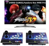 RegiisJoy 10000 in 1 Arcade Game Console Pandoras 18S WiFi Function Machine for PC & Projector & TV, 2-4 Players, 1280X720, 3D Games, Search/Hide/Save/Load/Pause, Favorite List