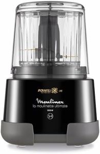 Moulinex La Moulinette Ultimate, Elektrischer Zerkleinerer, 350 g bzw. 550 ml Fassungsvermögen, 5 Funktionen, 1000 Watt, Schwarz, DP810810