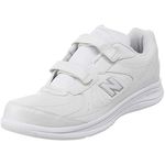 New Balance Men's 577 V1 Hook and Loop Walking Shoe, White/White, 9.5 XW