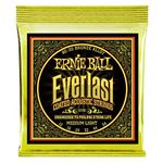 Ernie Ball Everlast Medium Light Coated 80/20 Bronze Acoustic Guitar Strings - 12-54 Gauge