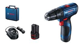 Bosch Professional 12V System Cordless Combi Drill GSB 120-LI (incl. 2x2.0 Ah Battery, Fast Charger GAL 1210 CV, Carrying Case)