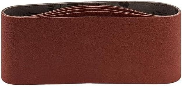 Makita 120# Grit Abrasive Sanding Belts, Brown, 100 mm Width x 610 mm Length (Pack of 5)