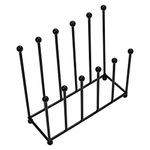 Woodside Morston Steel Wellington Boot Rack/Walking Boot Storage Stand, Indoor & Outdoor, Holds 6 Pairs of Wellies