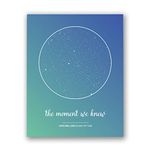 [SF Customizables] The Moment We Knew, Custom Night Sky Map, Star Map Poster, First Kiss, Birthday, Astronomy Print, 10th 1st Anniversary Gift, Adoption Gift