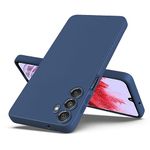 Fashionury Back Cover Case for Samsung Galaxy M34 5G/F34 5G|Matte Soft Silicon Flexible|Camera Bump Protection|All Side Shock Proof Rubberised Back Case Cover for Samsung M34 5G/F34 5G (Blue)