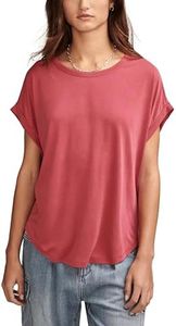 Lucky Brand T-Shirt Dolman à Manches Courtes pour Femme, Bourgeon Rouge, Taille M, Red Bud, M