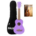 Kala MK-SD Makala Soprano Ukulele with Bajaao Soprano Ukulele Gig-Bag and E-Book - Purple Burst