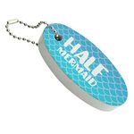 GRAPHICS & MORE Half Mermaid With Blue Scales Floating Keychain Oval Foam Fishing Boat Buoy Key Float, Multi, One Size