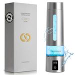 PUREPEBRIX Hydrogen Water Bottle – Up to 8100 PPB Hydrogen Concentration Portable Generator with OLED Display –H2 Certified, SPE/PEM Technology– Long-Lasting Battery, Ideal for Travel (Platinum)