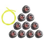 D2D Petrol Snap In Primer Bulb & Fuel Line Replacement For Ryobi Stihl Mcculloch Talon Trimmer,10 pcs