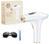 Hikyskin IPL Laser Hair Removal - Faster & 3 in 1 & Painless, at-Home Laser Hair Remover for Women and Men, 9 Levels, 2 Modes for Body and Face Use