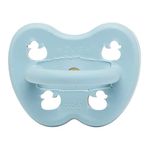 Natural Rubber Dummy Pacifier Orthodontic Newborn 0+ Months Single-Pack (Baby Blue)