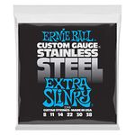 Ernie Ball Extra Slinky Stainless Steel Wound Electric Guitar Strings - 8-38 Gauge