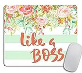 Whimsical Quote Mousepad Like A Bos