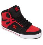 DC Shoes Shoes Men's Pure Sneaker, Fiery Red White Black, 8 UK