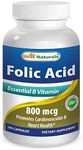 Best Naturals Folic Acid 800 Mcg 240 Capsules