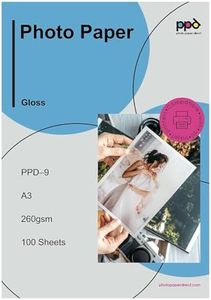 PPD 11x17 Glossy Photo Paper Heavyweight For Inkjet 64lbs 240gsm 10.9mil Ideal For Photos and Posters Instant Dry and Water-Resistant x 50 Sheets (PPD-9-50)