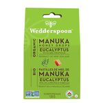 Wedderspoon Organic Manuka Honey Drops, Eucalyptus & Bee Propolis, 20 Count (Pack of 1)| Genuine New Zealand Honey | Perfect Remedy For Dry Throats