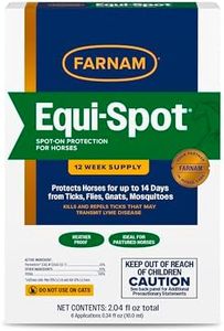 Farnam Equi-Spot, Horse Fly Control, Long-lasting Protection, 6 Applications, 12-Week Supply for One Horse