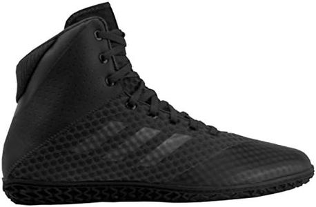 Adidas Men's Mat Wizard 4 Wrestling Shoe, Carbon/Metallic/Black, 8.5