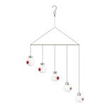 Generic Wind Chime Hummingbird Feeder, Hangable Outside Bird Feeders Wind Chime, Lightweight Handmade Outside Feeders Window Decor Ornaments for Front Porch, Deck, Terrace, Backyard