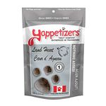 Yappetizers Treat Company Pure Lamb Heart | Hand Made in Canada Since 2003 - Equal to 1 Pound of raw Lamb Hearts Nothing Added (Medium | 100 Grams | 3,5oz).