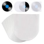 TXIN 100 Pieces Vinyl Record Inner Sleeves Anti Static LP Record Protective Inner Sleeves Covers