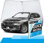 CLIM ART Windshield Sun Shade for BMW X5 2019-2024 - Custom-Fit Foldable Car Sun Shade - Car Sunshade - Vehicle Sun Protector - Front Auto Windshield Cover, Car Windshield - WS3002