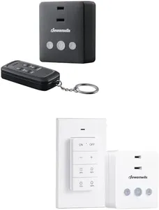 DEWENWILS Dimmer Switches for Led Lights, Remote Light Dimmer for Indoor Use, 100FT Range, Compatible with Dimmable LED/Tungsten Bulbs, FCC Certified