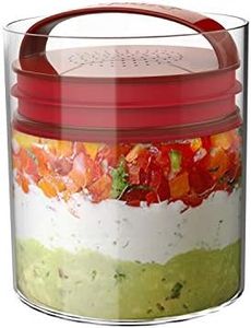 Prepara Evak Super Savor Plastic Food Storage, 14 Ounce, Red