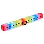 ZELUS 8 ft. Gymnastics Balance Beam, 244 cm Folding Floor Balance Beam for Kids with Handles & Nonslip Base, Portable Gymnastics Equipment Foam Gymnastics Beam for Home Gym Fitness Training, Rainbow