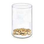 Clear Acrylic Money Box, Smash Money Box, Break to Open Unopenable Piggy Bank for Adults and Kids, 10.3"× 6.3"