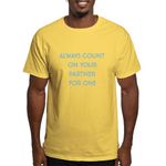 CafePress Euchre Partner Light T Shirt Men's Traditional Fit Light Casual Tshirt Yellow