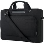 DOMISO 15-15.6 Inch Laptop Sleeve Business Briefcase Computer Case Compatible with Lenovo 15.6" Ideapad 330/16" MacBook Pro/HP EliteBook 850 G3/Envy x360 15/Latitude 3580/Acer Chromebook/Asus,Black