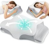 Memory Foam Cervical Pillow for Neck Pain Relief Sleeping: Orthopedic Neck Support Pillow for Neck Pain- Ergonomic Side Sleeper Pillow for Sleeping -Contour Bed Pillows for Side Back Stomach Sleeper