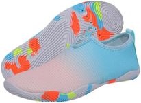 Water Shoes Beach Barefoot Shoes Mens Women Swim Aqua Sea Wet Shoes Pool Wetsuit Surf Paddle Board Shoes Lightweight Sailing Rock Reef Sand River Shoes(BlueCoral,7 UK)