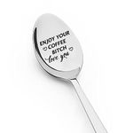 Best Friend Bestie Spoon Gifts for Women Men Funny Coffeespoons for BFF Best Friends Birthday Gifts for Besties Sister Brother Enjoy Your Coffee Spoon for Husband Boyfriend Anniversary Present