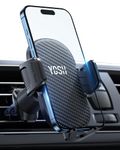 YOSH Car Vent Phone Mount, 2024 Upgraded Double Lock Metal Hook Car Phone Holder, Quick Release Air Vent Mobile Phone Holder Car for iPhone 16 15 14 13 12 11 Pro Max Plus Samsung S23 S22 S21 Pixel etc