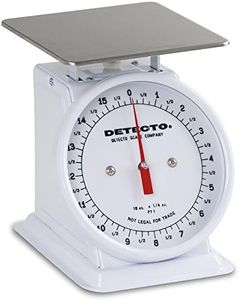 Detecto PT-1 Top Loading Fixed Dial Scale, 5.75" x 5.75", 16 oz. Capacity