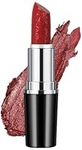 Anglicolor Metallic Glitter Lipstick,Red Lipstick Highly Pigmented,Glitter Lipstick Moisturising,Velvety Smooth Application,Creamy Sculpted Design(#12 CHERRY BOMB)