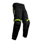 Raida Trailcraft Off-Road Pants | Mx & Trail Ride | Lightweight | Abrasion-Resitant Fabric | Heat Sheild Panel | (L, Black/Hiviz), Men, Slim Fit