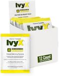 CoreTex Ivy X Post-Contact Poison Ivy Wipes - Pack of 12 Single-Use Poison Ivy Treatment Wipes to Assist in the Removal of Poison Ivy, Poison Oak, & Poison Sumac Oils - Poison Ivy Wash Wipes